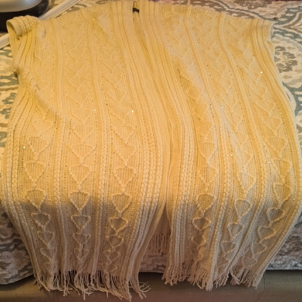 JS Collections Cream Knit Cardigan